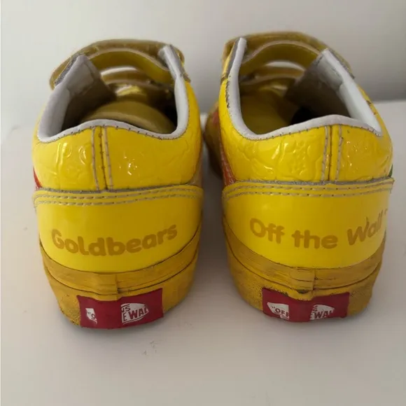 Vans x Haribo rare gummy bear yellow Velcro sneakers sz 12