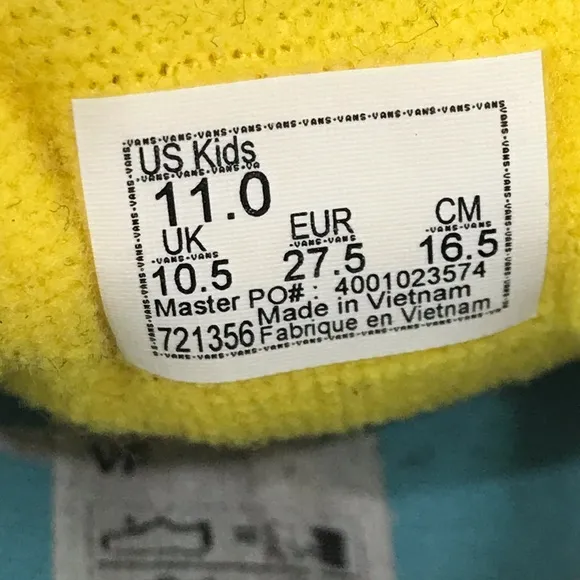 Vans x The Simpsons Kids Sk8-Hi Zip- Limited Edition Size 11