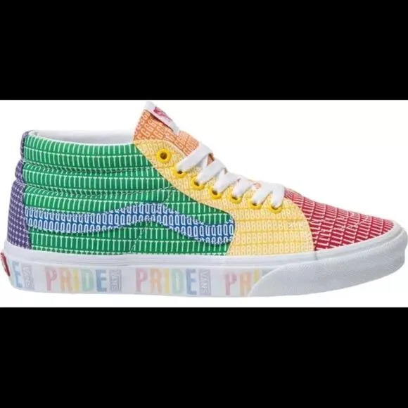 Vans SK8-Hi Pride Rainbow Shoes like new unisex