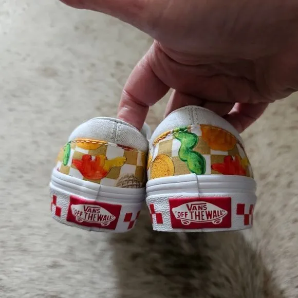 VANS x Haribo Kids Unisex Slip-On Gummy Bear Checker Print Sneaker Size 11.5 NEW