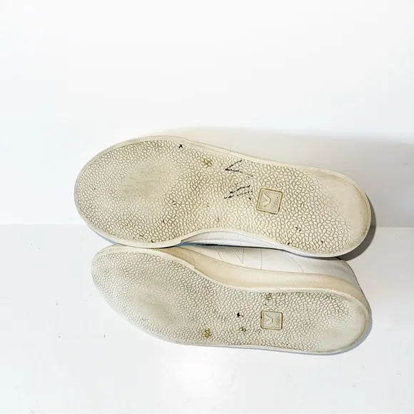 VEJA Esplar Men’s Leather Logo Sneakers White Sneakers Sz 9.5
