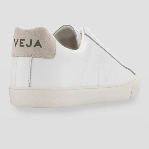 VEJA Esplar Men’s Leather Logo Sneakers White Sneakers Sz 9.5