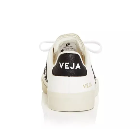 Veja Unisex Campo Low Top Sneakers White and Black size 8 men’s NWT