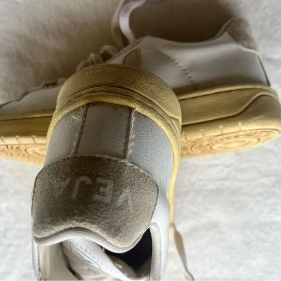 Veja - Urca Vegan Suede-Trimmed Faux Leather Sneakers - White Size 7/38 unisex
