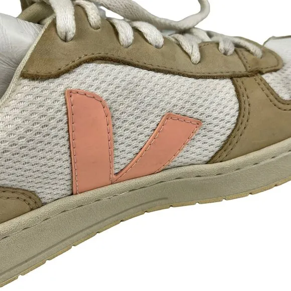 VEJA V-10 Womens White Bellini Casual Sneakers Shoes Size 9 VX0503299