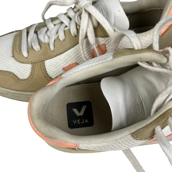 VEJA V-10 Womens White Bellini Casual Sneakers Shoes Size 9 VX0503299