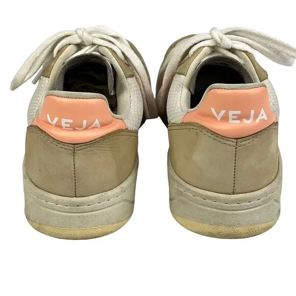 VEJA V-10 Womens White Bellini Casual Sneakers Shoes Size 9 VX0503299