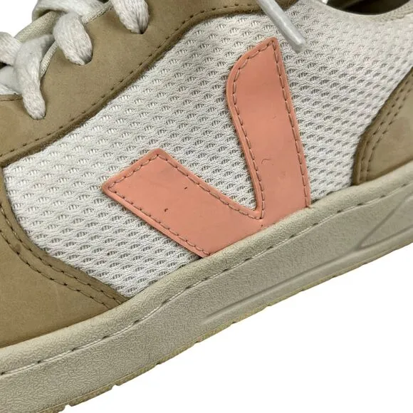VEJA V-10 Womens White Bellini Casual Sneakers Shoes Size 9 VX0503299