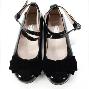 Venettini black patent leather girls dress shoes 27