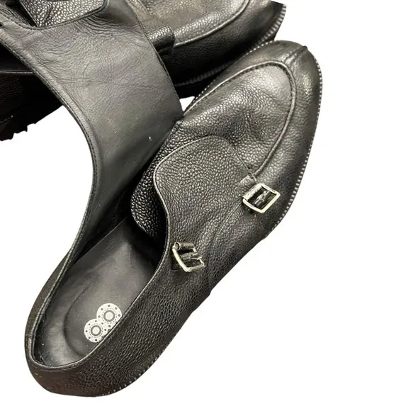 Vero Cuoio Double Monk‎ Strap Pebbled Leather Dress Shoes Mens Sz 11 Eva Light