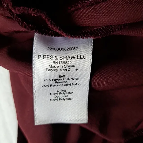 VERONICA BEARD Kura Dress in Merlot color Size  8 Excellent Condition