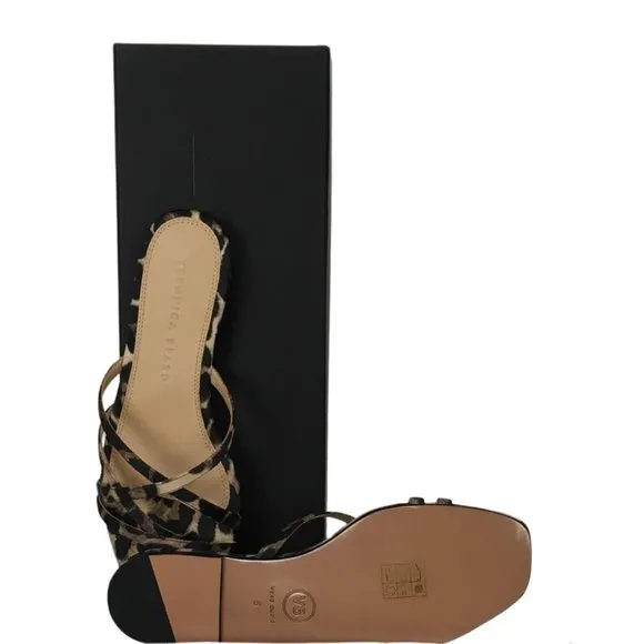 Veronica Beard Women Sandals Martha Satin Leopard Color  Size 11 and 5  gi01
