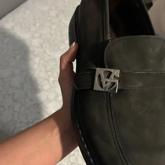 Versace Men's Black Loafers