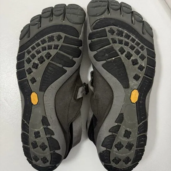 Vibram FiveFingers Treksport Black Gray Barefoot Running Shoes M4485 Mens EU 47