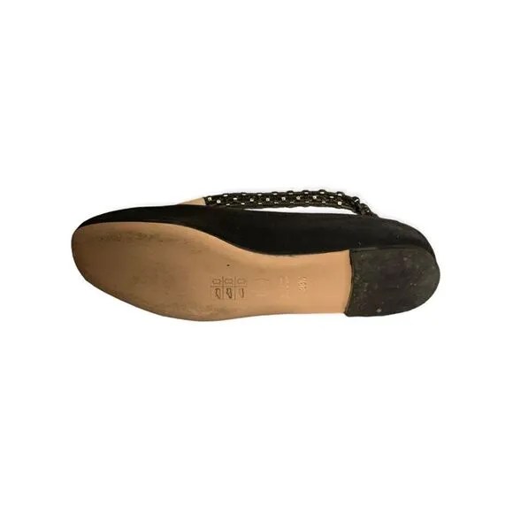 Viktor &amp; Rolf Flats Suede Shoes   Ankle Chain