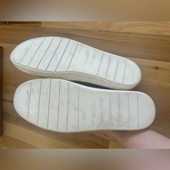 Vince Blair Leather Olive Slip-On Shoes