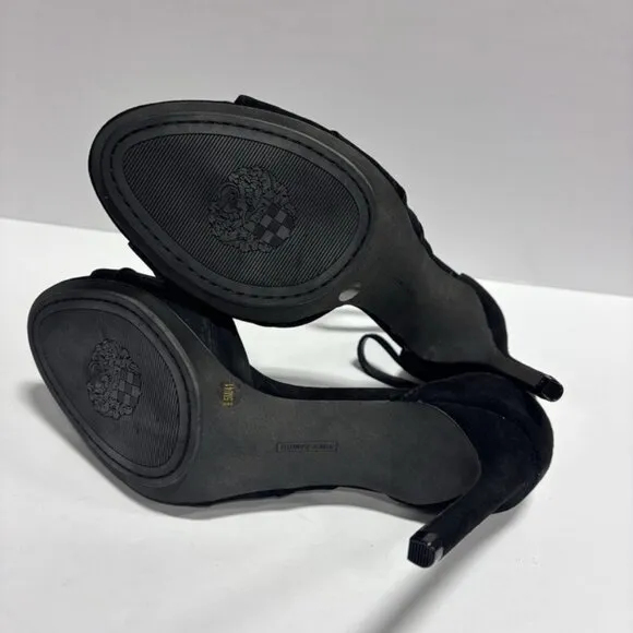 Vince Camuto Women’s Adaline, Black Heeled Sandals, Size 9.5 M