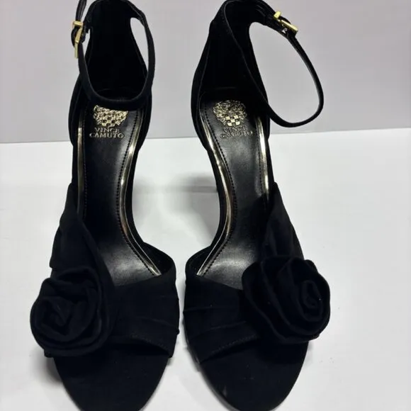 Vince Camuto Women’s Adaline, Black Heeled Sandals, Size 9.5 M