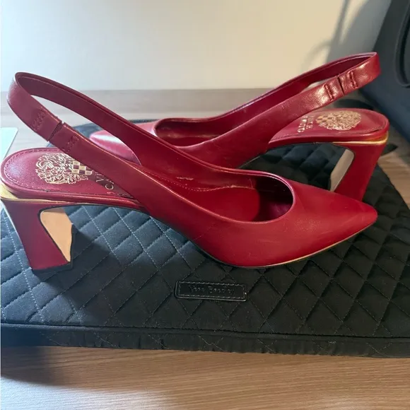 Vince Camuto Women's Burgundy Slingback Heels
