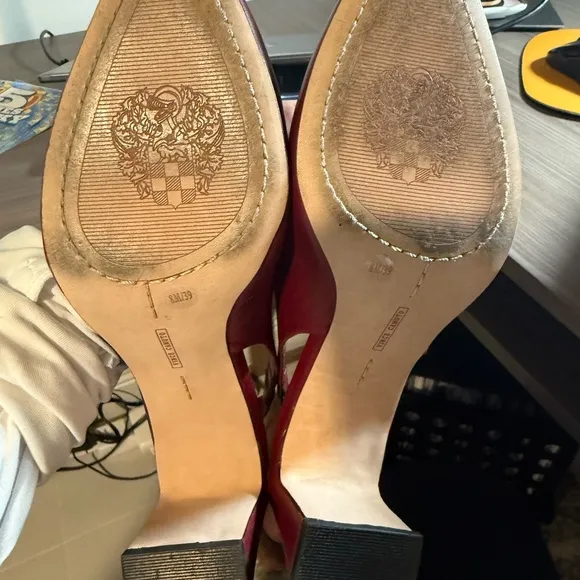 Vince Camuto Women's Burgundy Slingback Heels