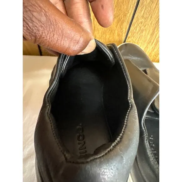 Vince Cantara Women's Leather Slip on Sneakers Shoes Running Black Size 6
