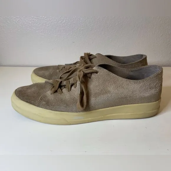 Vince Men's Copeland Tan Suede Sneakers Size 8.5