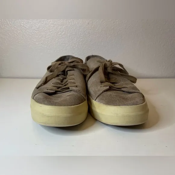 Vince Men's Copeland Tan Suede Sneakers Size 8.5