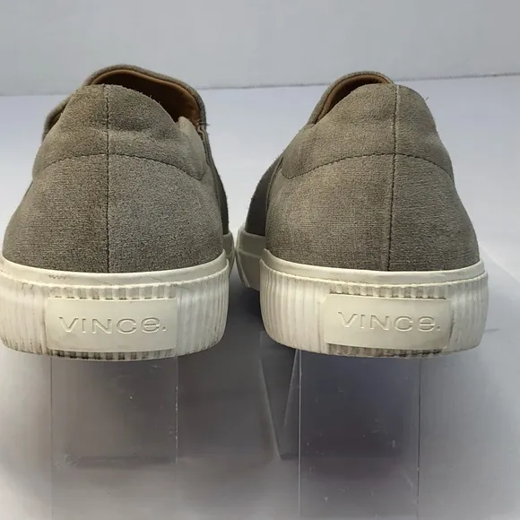 Vince Men’s Gray Suede Slip On Shoes Size 9.5