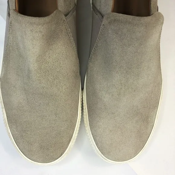 Vince Men’s Gray Suede Slip On Shoes Size 9.5