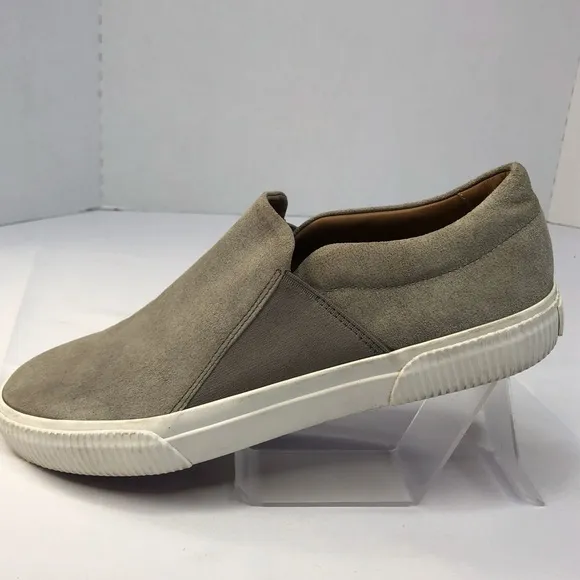 Vince Men’s Gray Suede Slip On Shoes Size 9.5