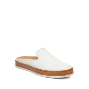 VINCE. Womens White Canella Toe Platform Slip On Leather Sneakers Shoes 11 M