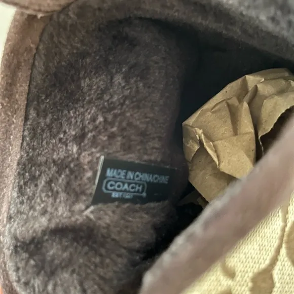 Vintage coach winter boots