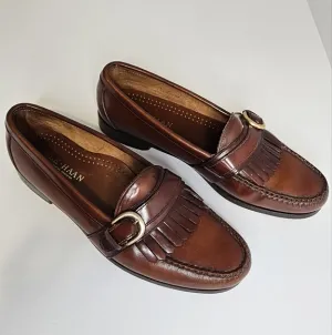 Vintage Cole Haan Men's Loafer Size 11 D Cordovan Kiltie Monk American Handsewn