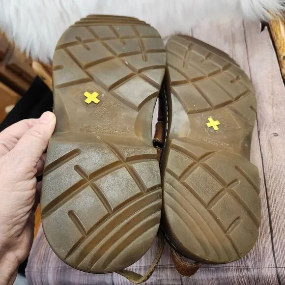 Vintage Dr Martens #8828 Brown Leather Fisherman Mens Sandals Sz 13