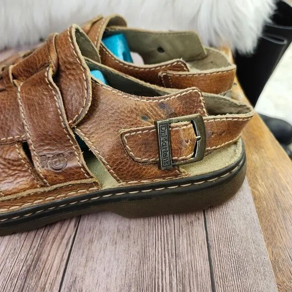 Vintage Dr Martens #8828 Brown Leather Fisherman Mens Sandals Sz 13