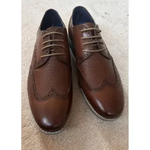 Vintage Foundry Co. Men's Casual Wingtip Oxford, Size 13, Brown