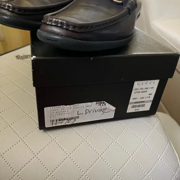 Vintage Gucci Moca Pelle S Gomma 2001 loafers