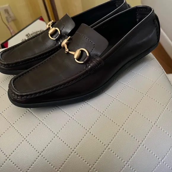 Vintage Gucci Moca Pelle S Gomma 2001 loafers