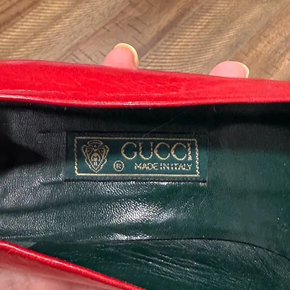 Vintage Gucci Red Heels Size 37