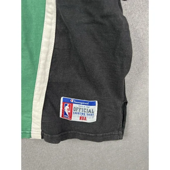VINTAGE NBA Champion Boston Celtics On-the-Court Warm Up Shooting Shirt XL