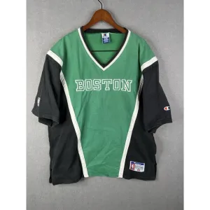 VINTAGE NBA Champion Boston Celtics On-the-Court Warm Up Shooting Shirt XL