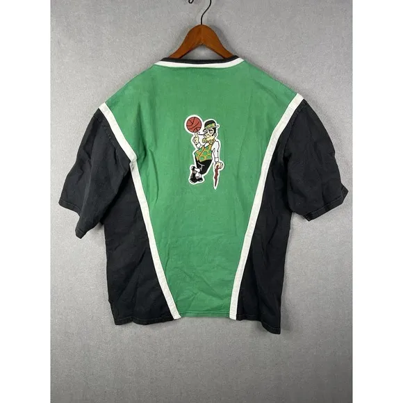 VINTAGE NBA Champion Boston Celtics On-the-Court Warm Up Shooting Shirt XL