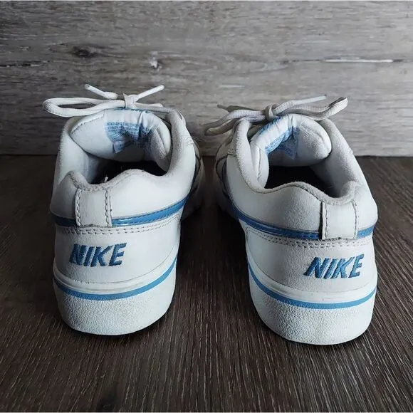 Vintage Nike Sneakers White &amp; Blue Size 5.5Y