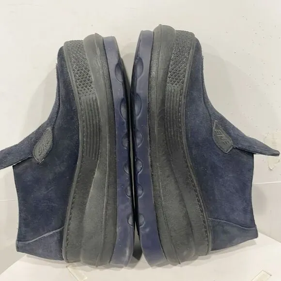 Vintage Nobox 9&amp;Co Y2K 90s Women Shoes Platform Loafers Women Sz 6 Suede Blue