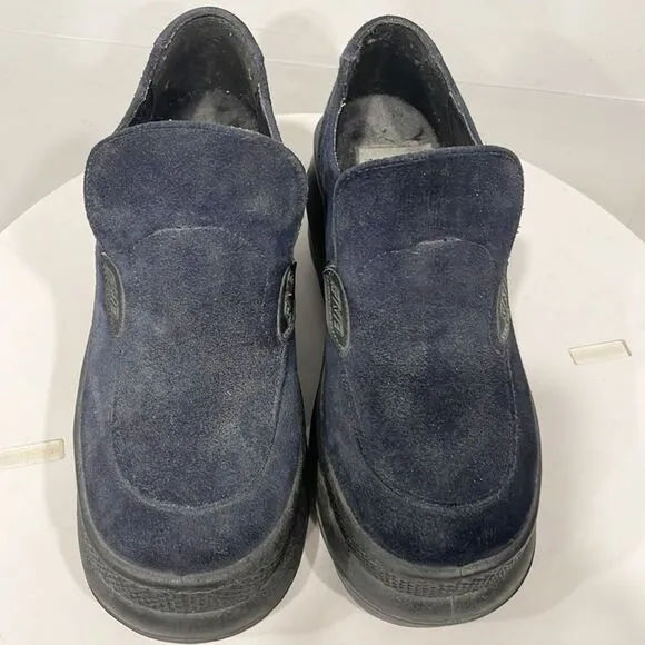 Vintage Nobox 9&amp;Co Y2K 90s Women Shoes Platform Loafers Women Sz 6 Suede Blue