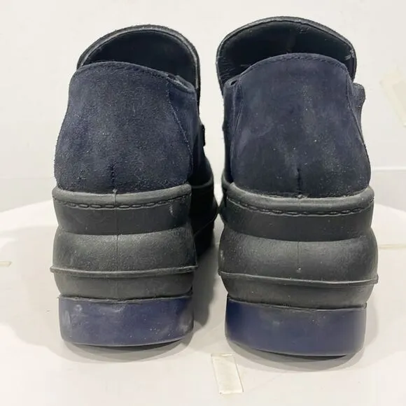 Vintage Nobox 9&amp;Co Y2K 90s Women Shoes Platform Loafers Women Sz 6 Suede Blue