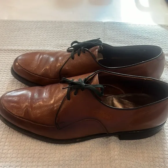 Vintage Weyenberg Massagic Men's Leather dress Shoes size 11D air cushion brown