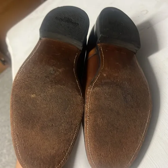 Vintage Weyenberg Massagic Men's Leather dress Shoes size 11D air cushion brown