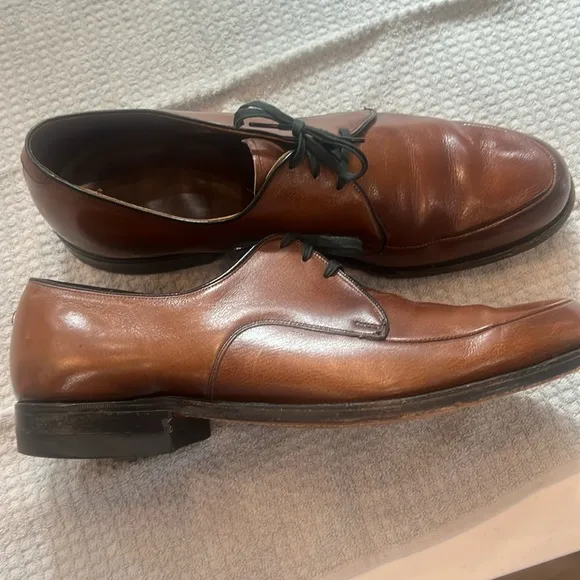 Vintage Weyenberg Massagic Men's Leather dress Shoes size 11D air cushion brown