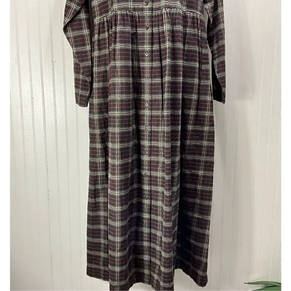 VINTAGE EDDIE BAUER Long Flannel Dress